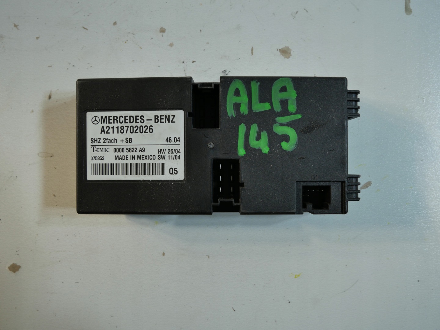module control unit seat MERCEDES W211 A2118702026