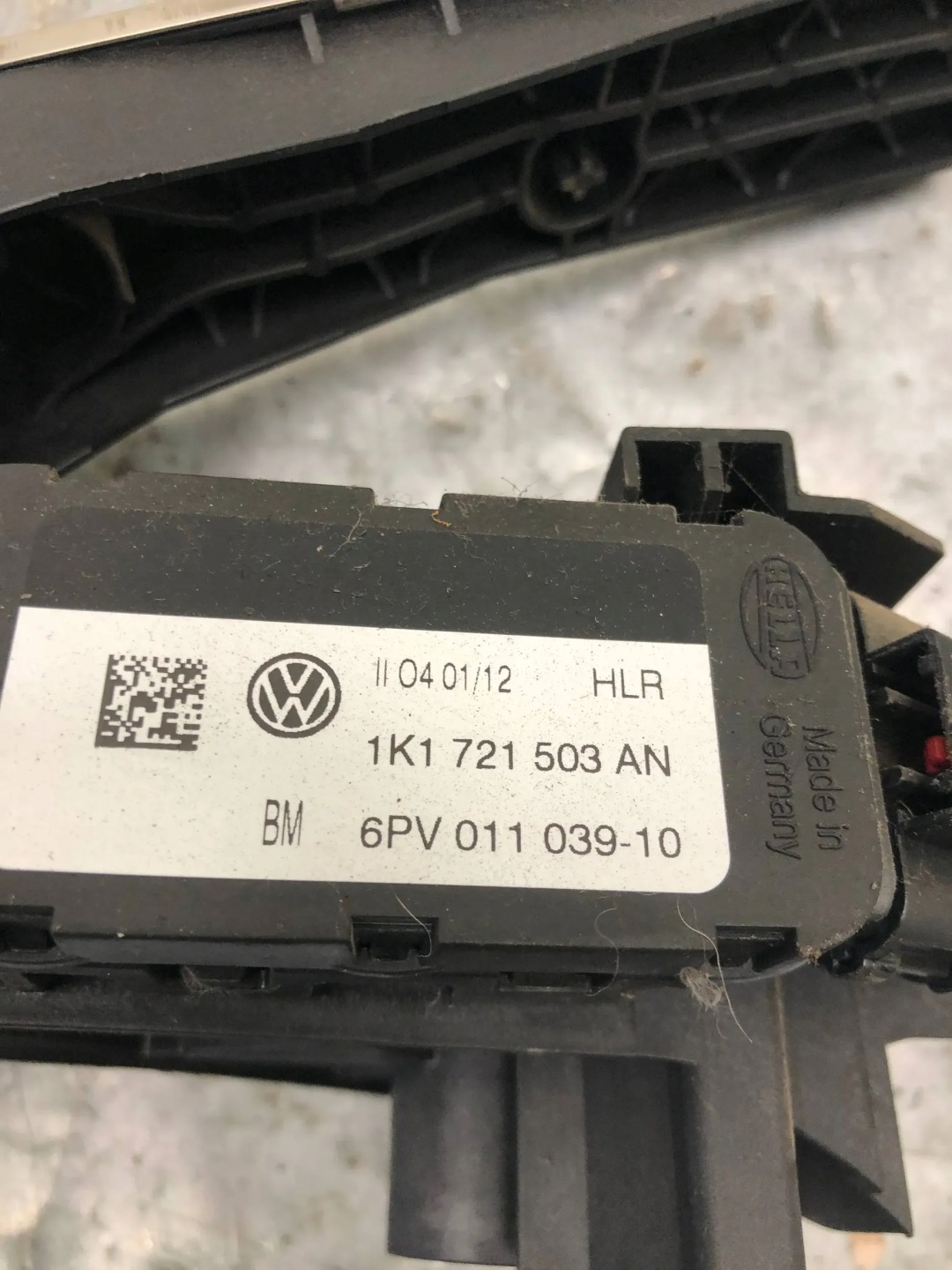 accelerator pedal potentiometer VW GOLF VI KOMBI 1K1721503AN