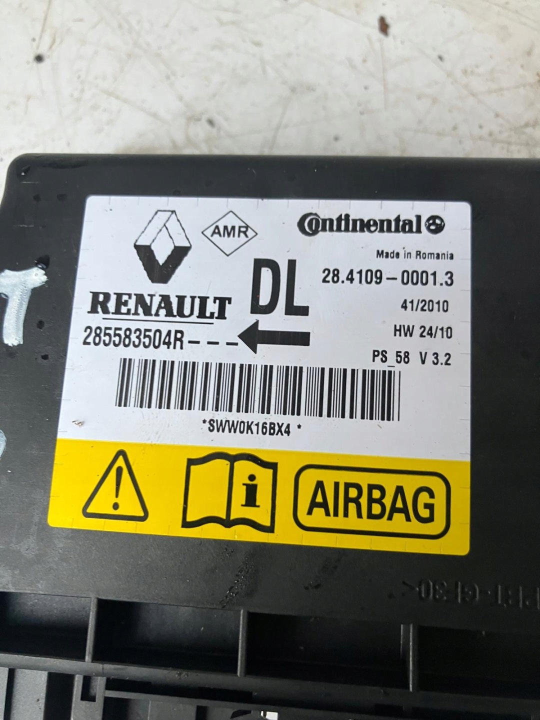 SENSOR airbag airbag RENAULT LATITUDE 285583504R