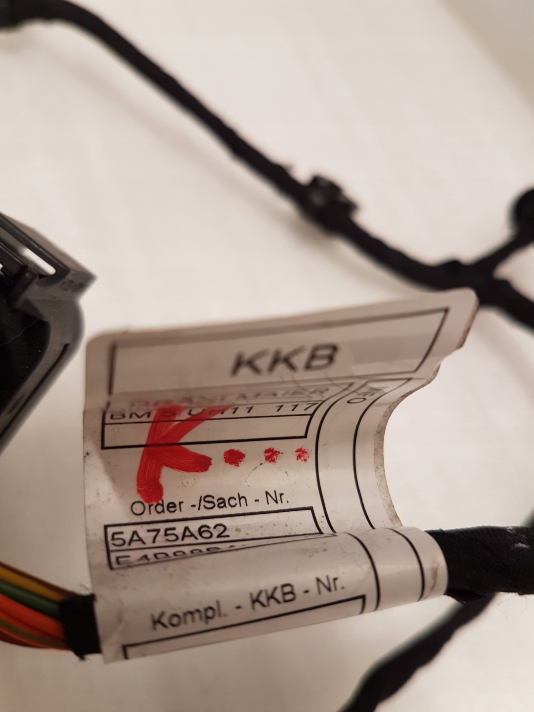 bundle wiring PDC rear part BMW X5 G05 5A75A60 5A75A62