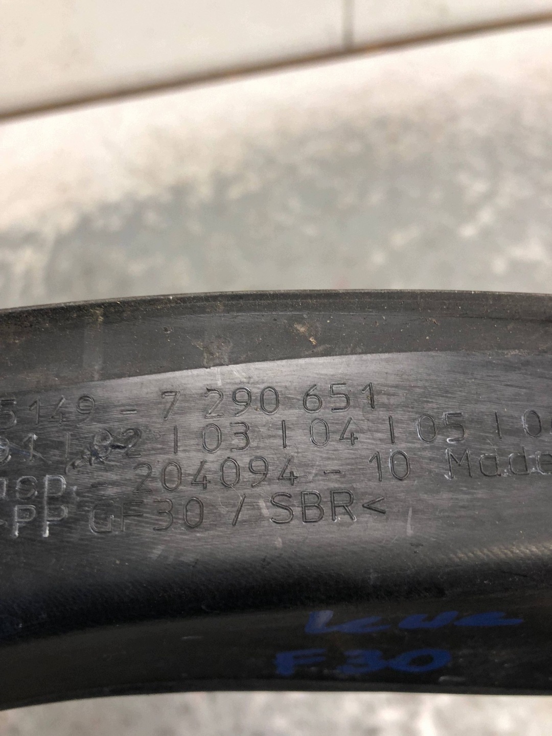moulding lights left rear part BMW F30 7290651