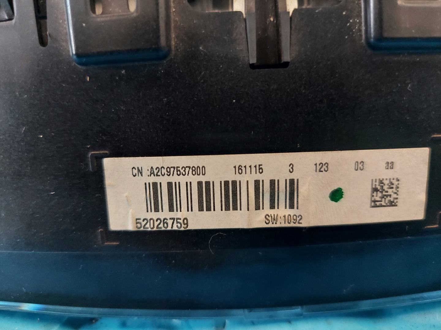 dials clock FIAT 500L MULTIJET A2C97537800