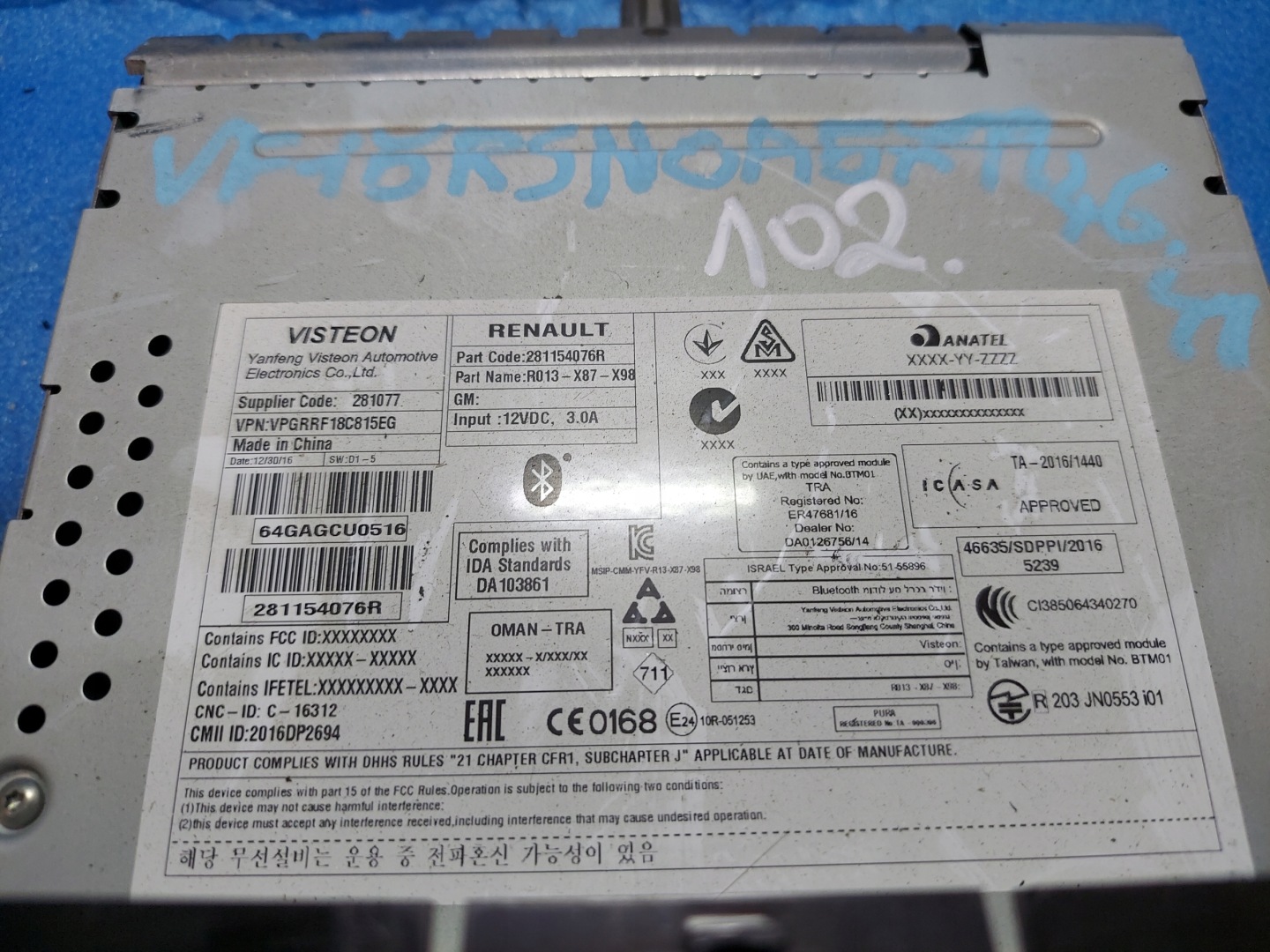 RADIO EKRAN CLIO IV 281077