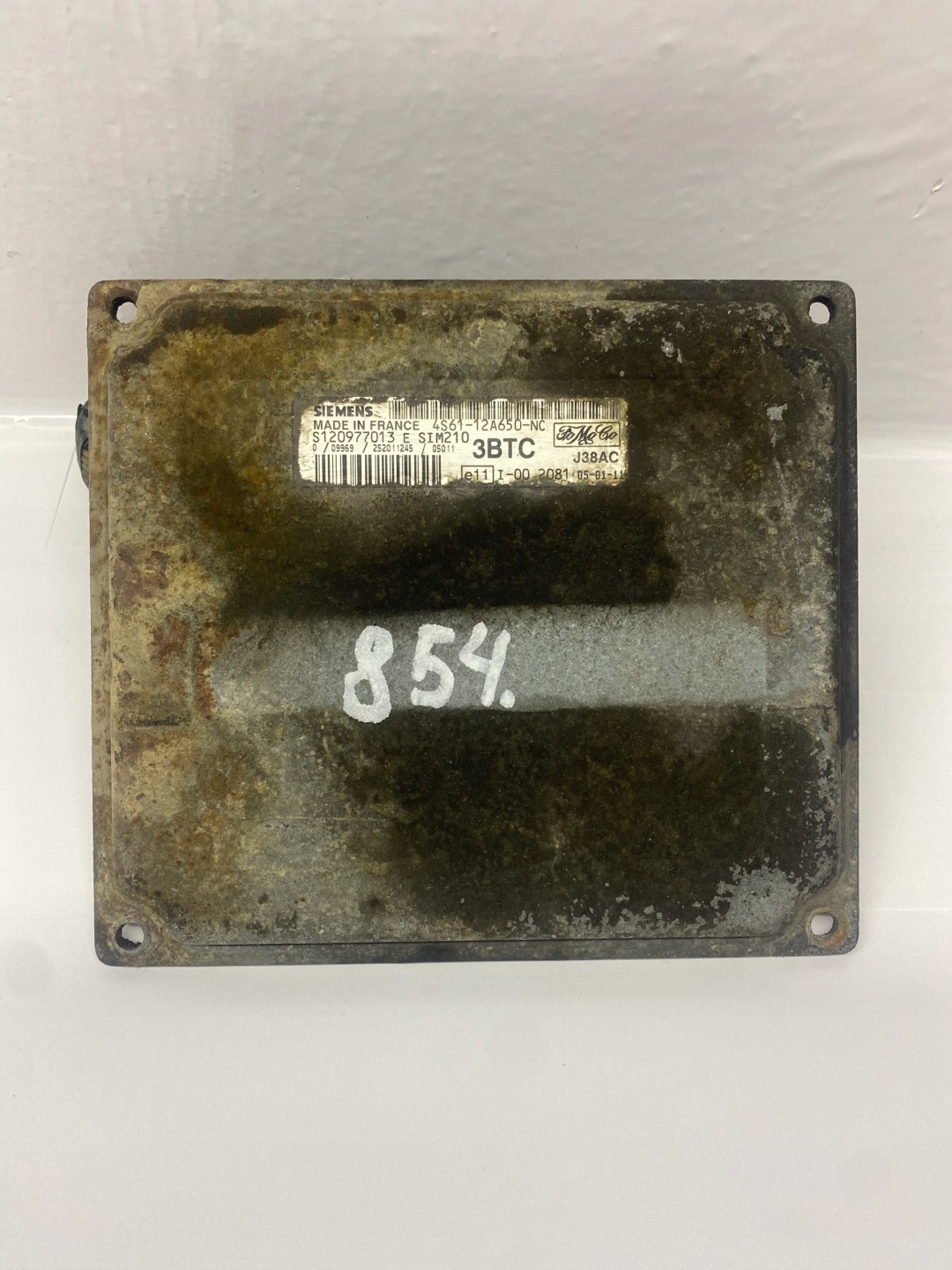 FUSION 02- 1.4 16V control unit of the engine 4S6112A650NC