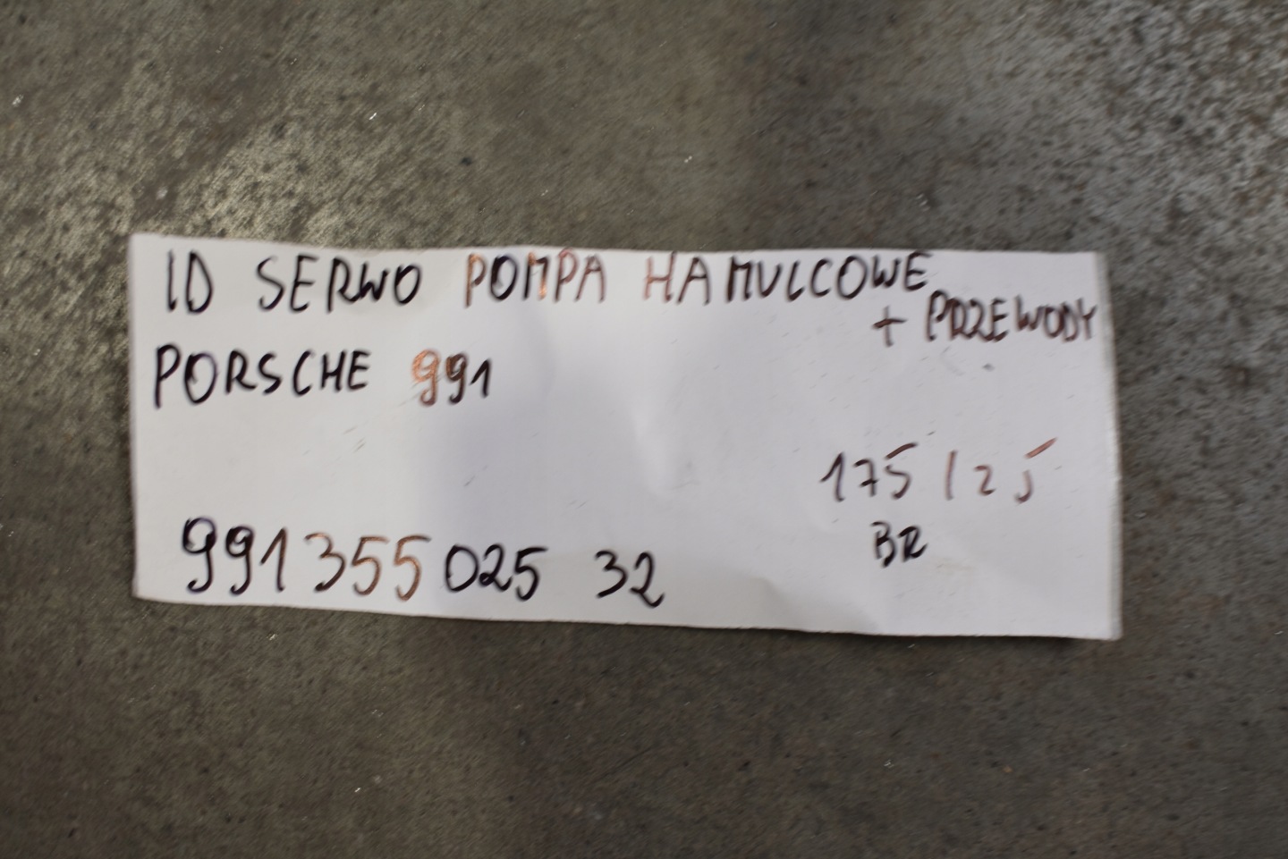 IDEALNE servo pumpa brzdové + hadice PORSCHE 991 1