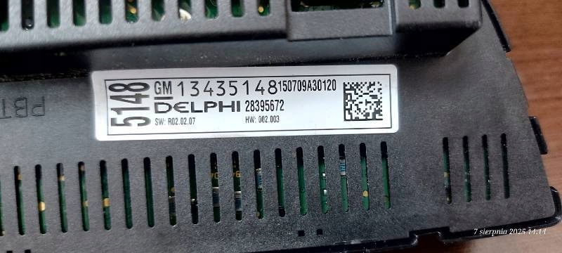 PANEL klími OPEL ASTRA J 13435148