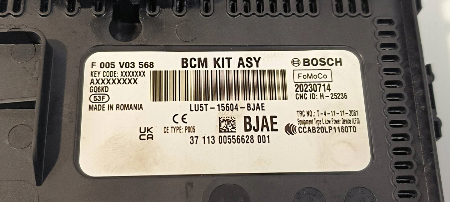 Module fusibles BCM LU5T-15604-BJAE FORD PUMA MK2