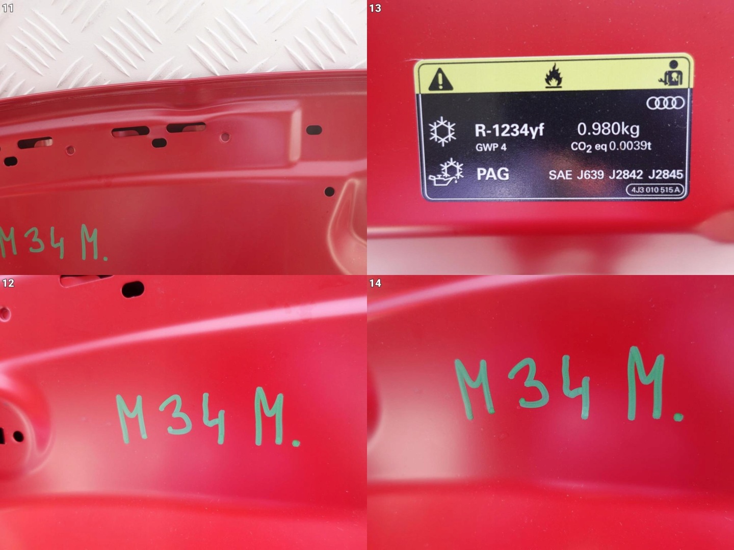 AUDI E-TRON GT RS 4J3 20- bonnet cover front