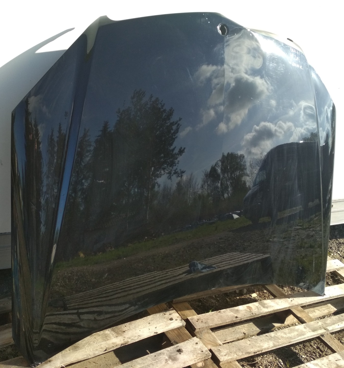 MERCEDES C W204 bonnet black