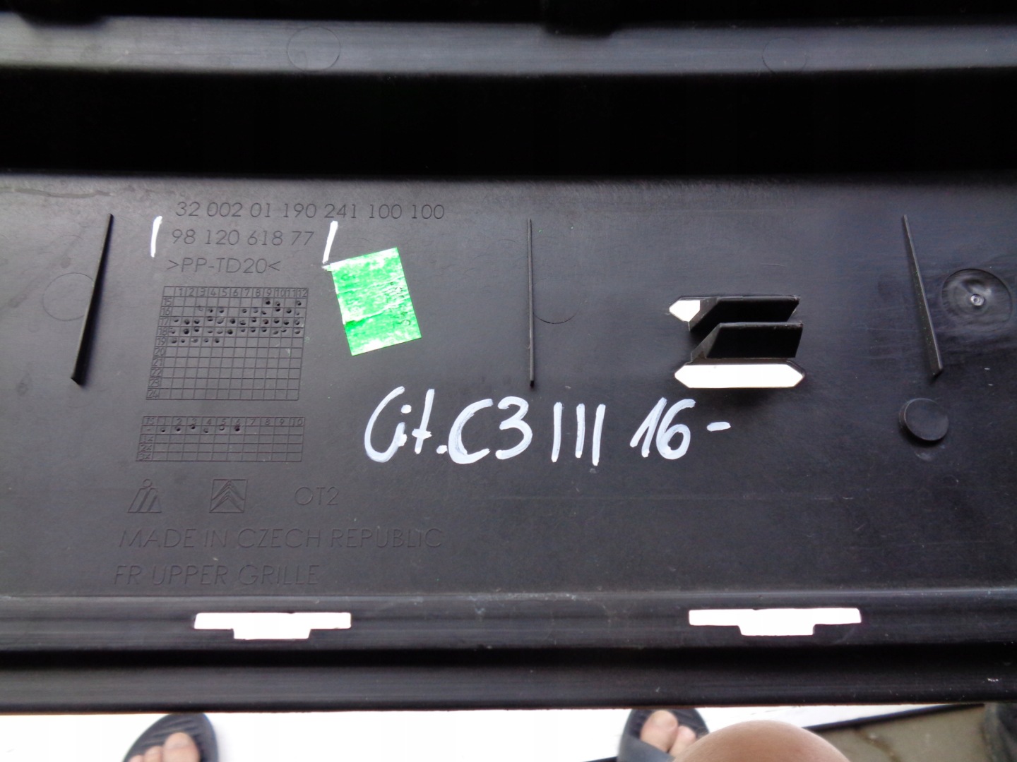 LÜFTUNGSGITTER DER STOSSSTANGE CITROEN C3 III 16
