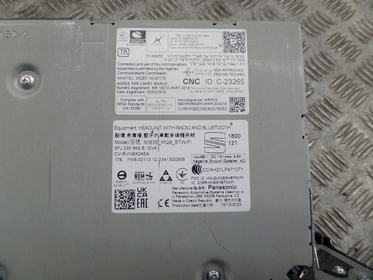 SEAT IBIZA V RADIO Navigation EKRAN 5FJ035869B