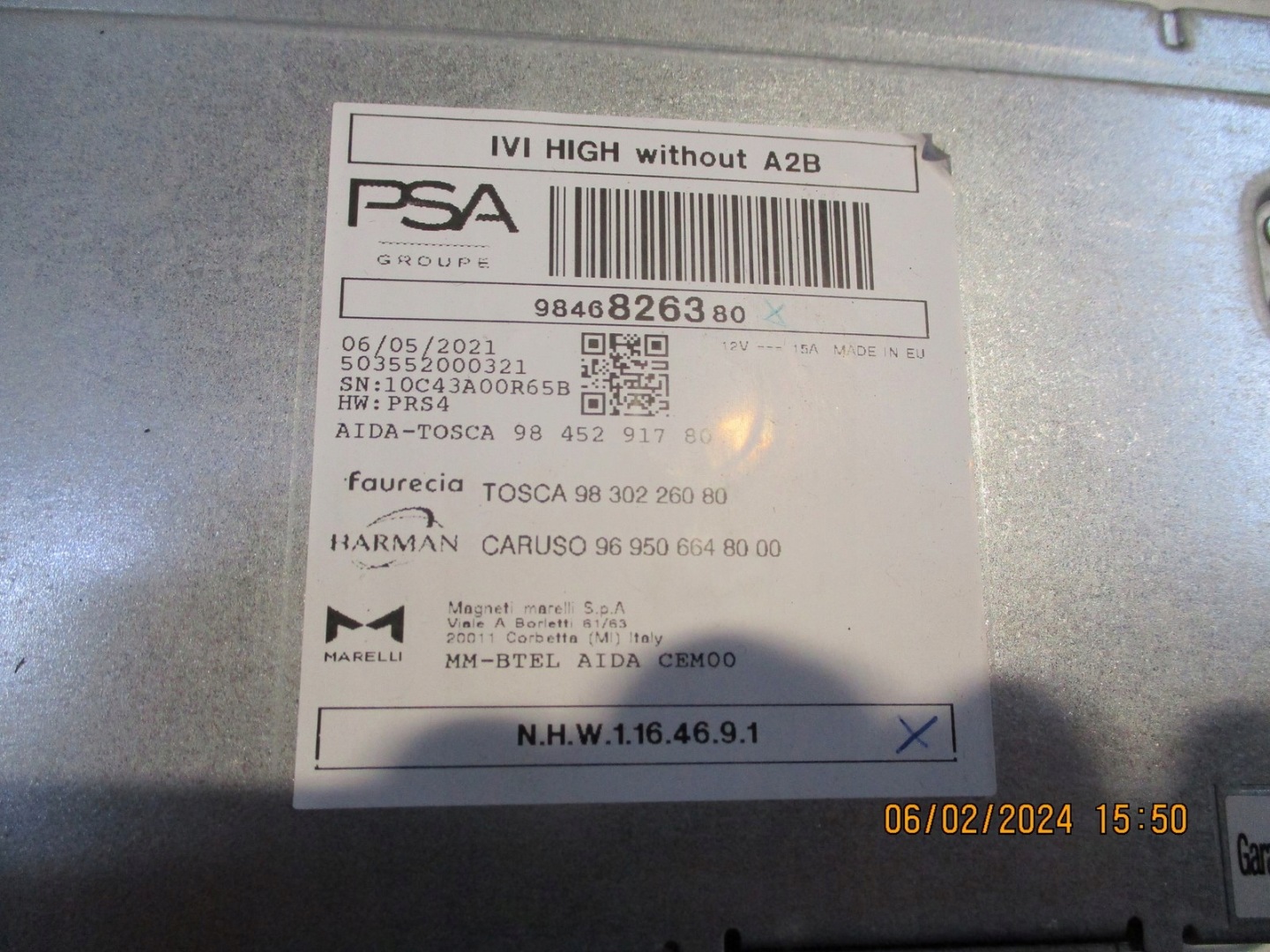 module navigation devices CITROEN DS4 II 9846826380 23R