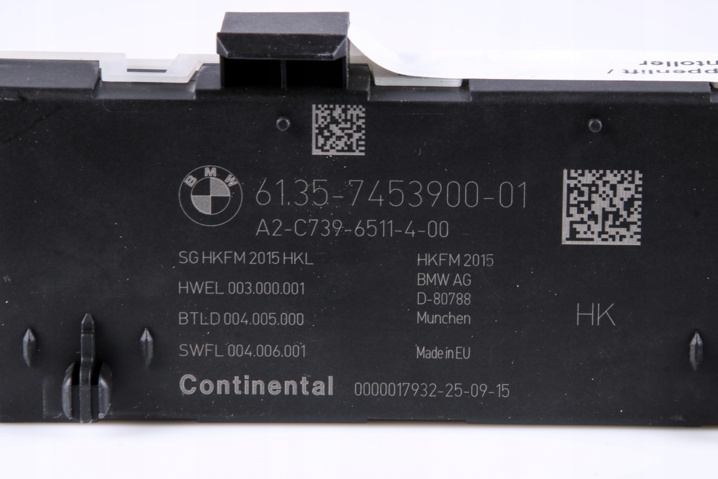 BMW G30 G31 modul Bedienteil hinten heckklappe 7453900