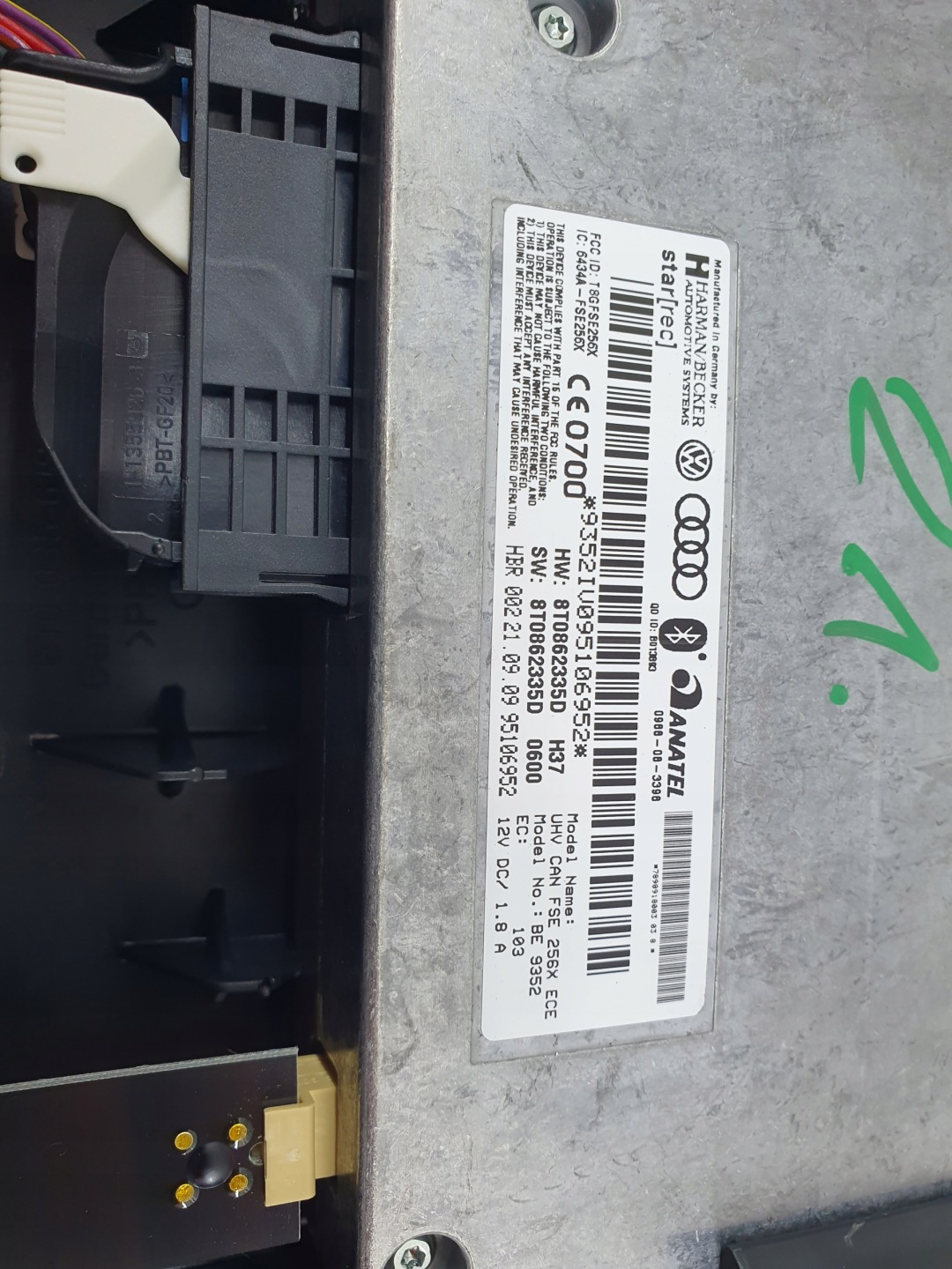 Audi A4 B8 8K0 07-12 module control unit bluetooth