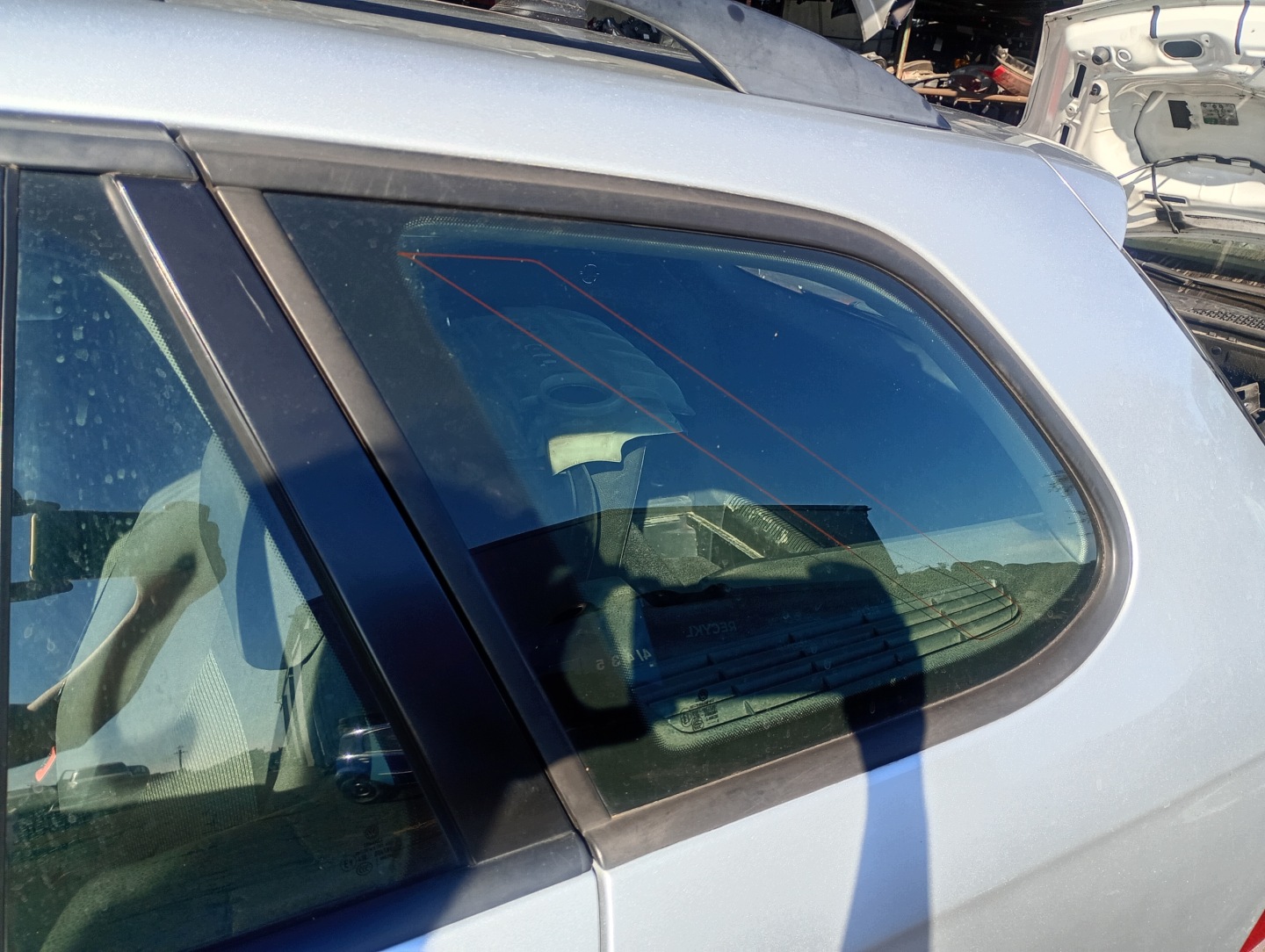 window side bodywork left rear rear part VW Golf V 5 07-09