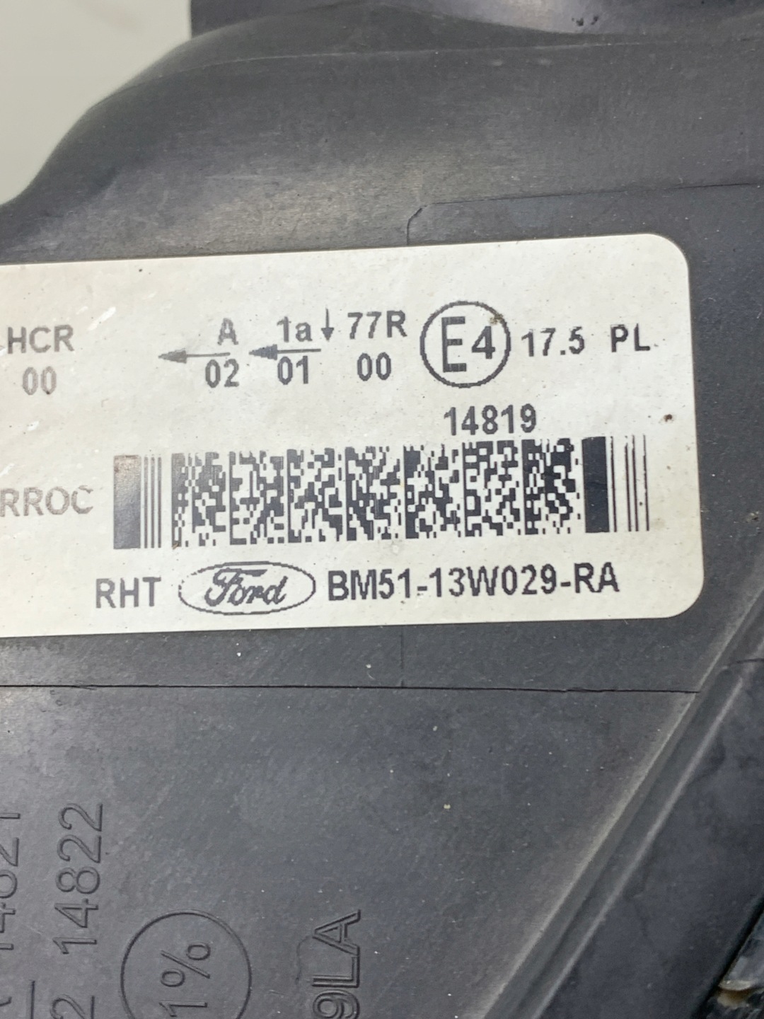 light right front right front FORD FOCUS MK3 2013 KOMBI 1.6 TDCI of wheels VB