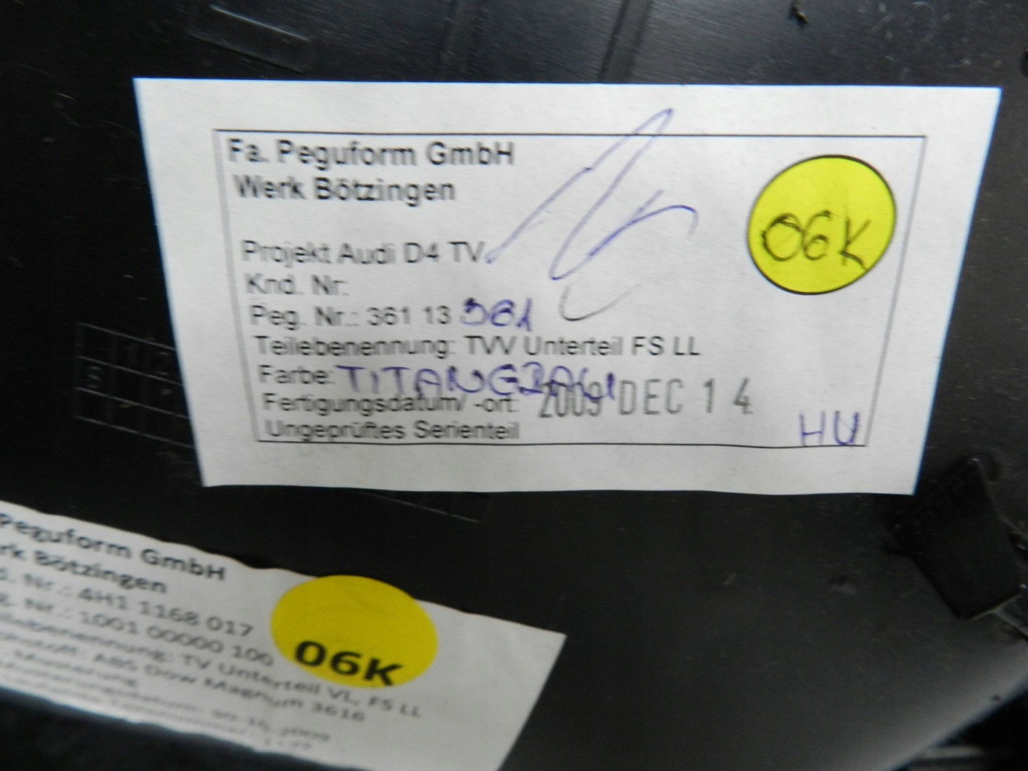 Audi A8 S8 D4 4H side door left front 4H11168017