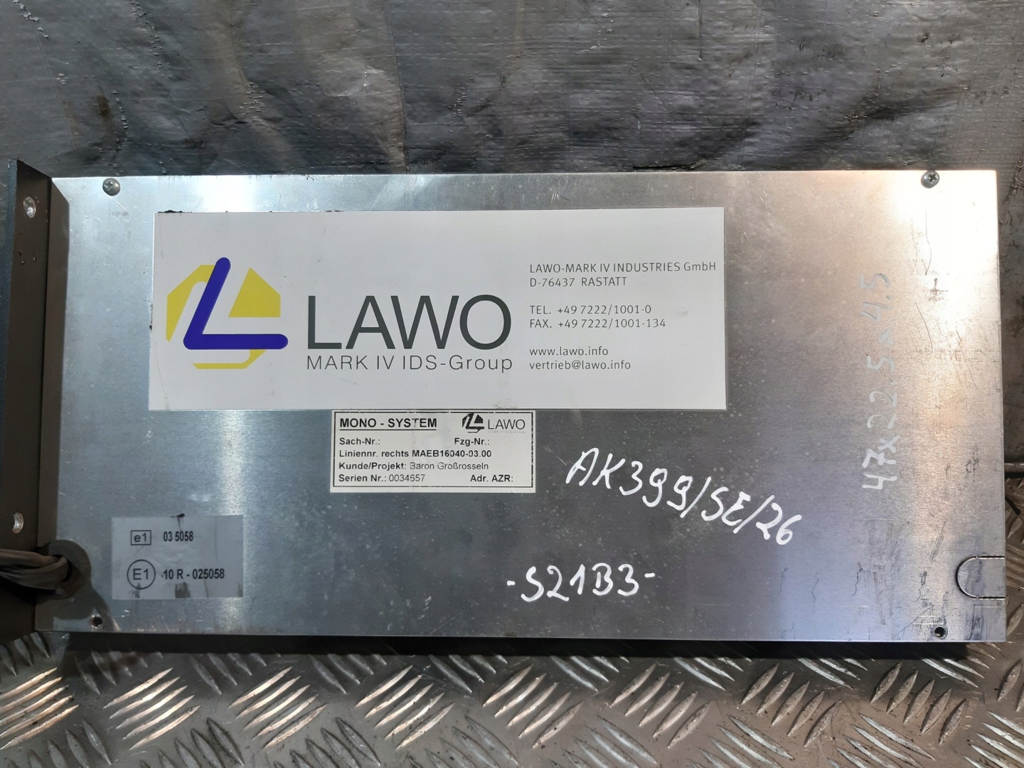 display LAWO MAEB16040-03.00 MONO SYSTEM