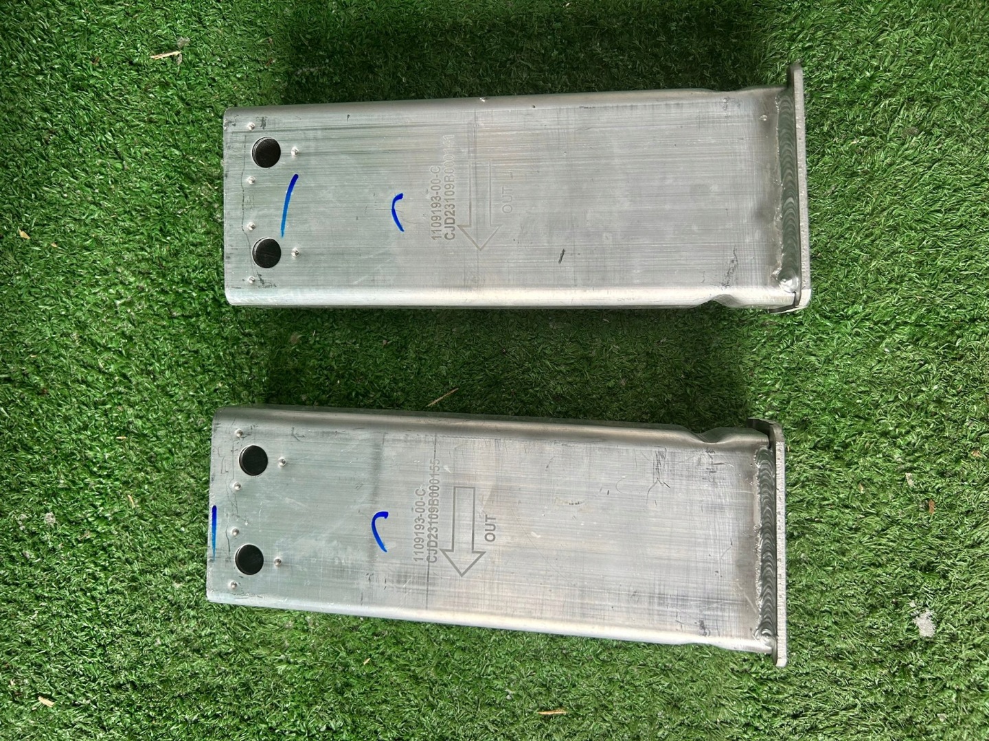 Tesla Y sider front front upper lower absorber strefy 2020