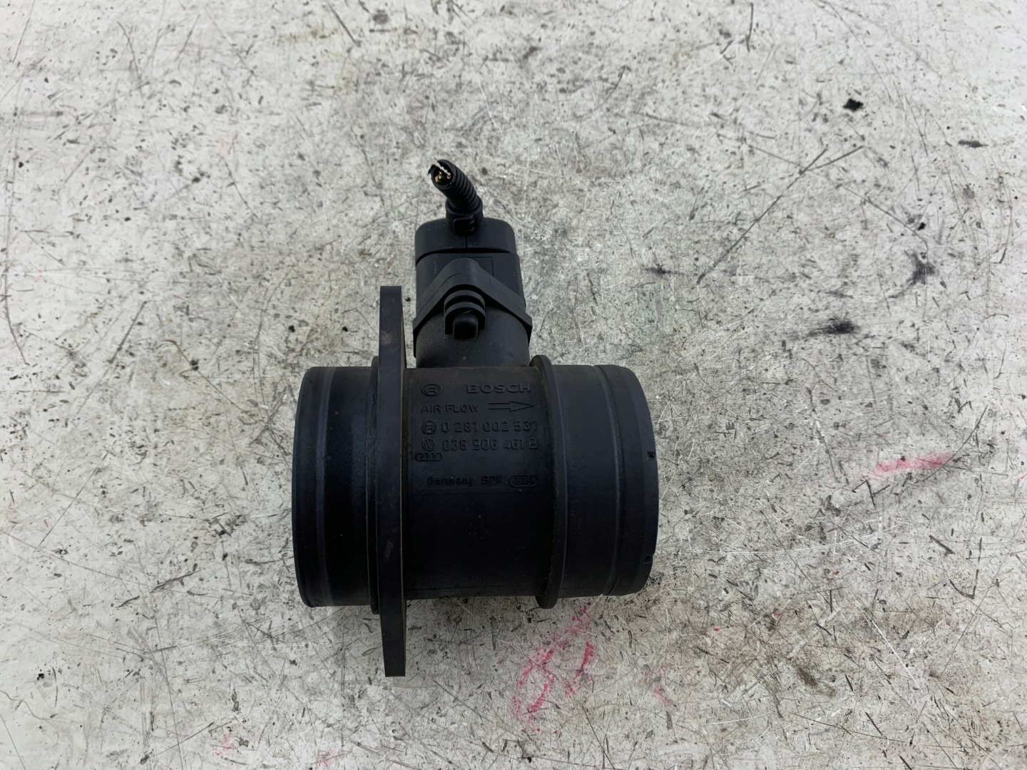 AUDI A3 8P VW GOLF V 1.9 TDI flow meter 038906461B