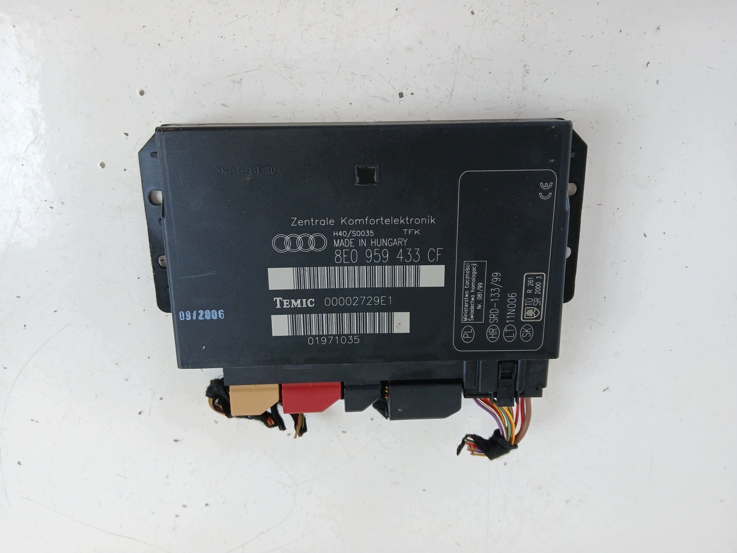 AUDI A4 B6 A4 B7 comfort control unit 8E0959433CF