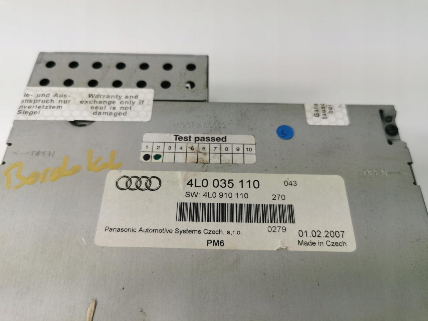 changer PLYT CD AUDI Q7 4L 4L0035110