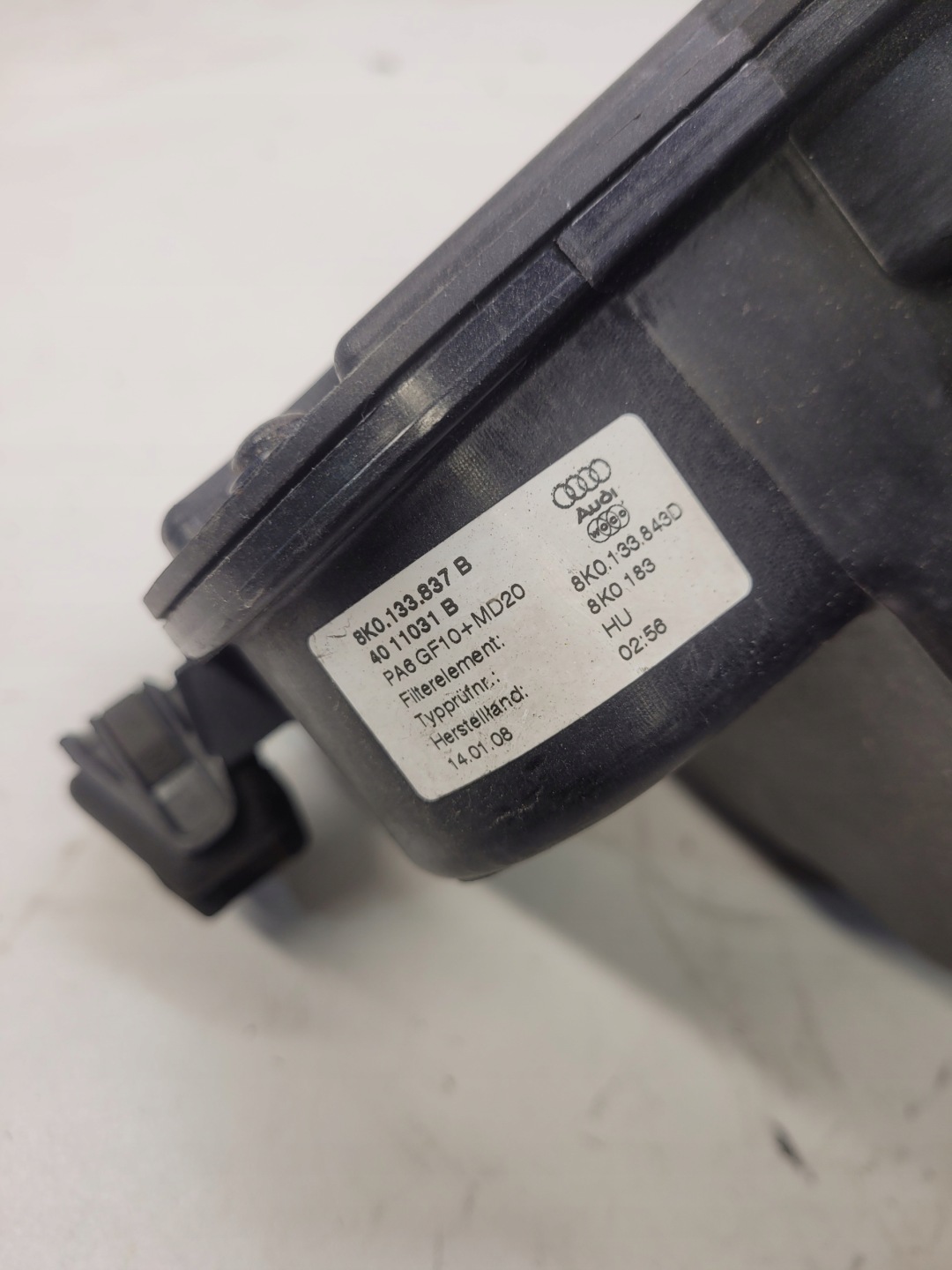 Gehäuse filter luft AUDI A4 A5 Q5 8K0133837B