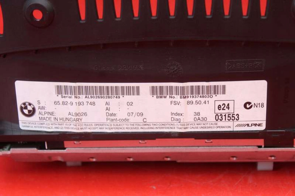 BILDSCHIRM, 9193748 BMW E90 E91 LIFT 08-13