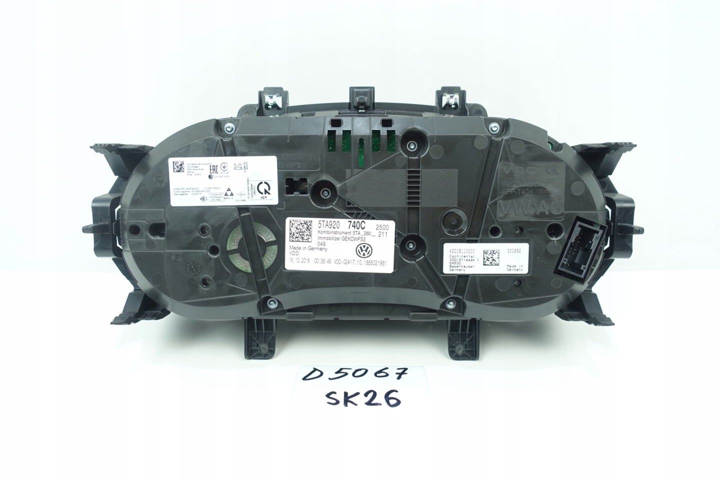 dials dials VW TOURAN III 5TA 48690K 5TA920740C