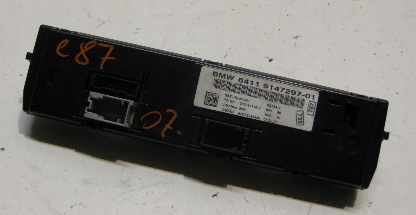 BMW E87 5D 07R PANEL klími klimatizaci 9147297