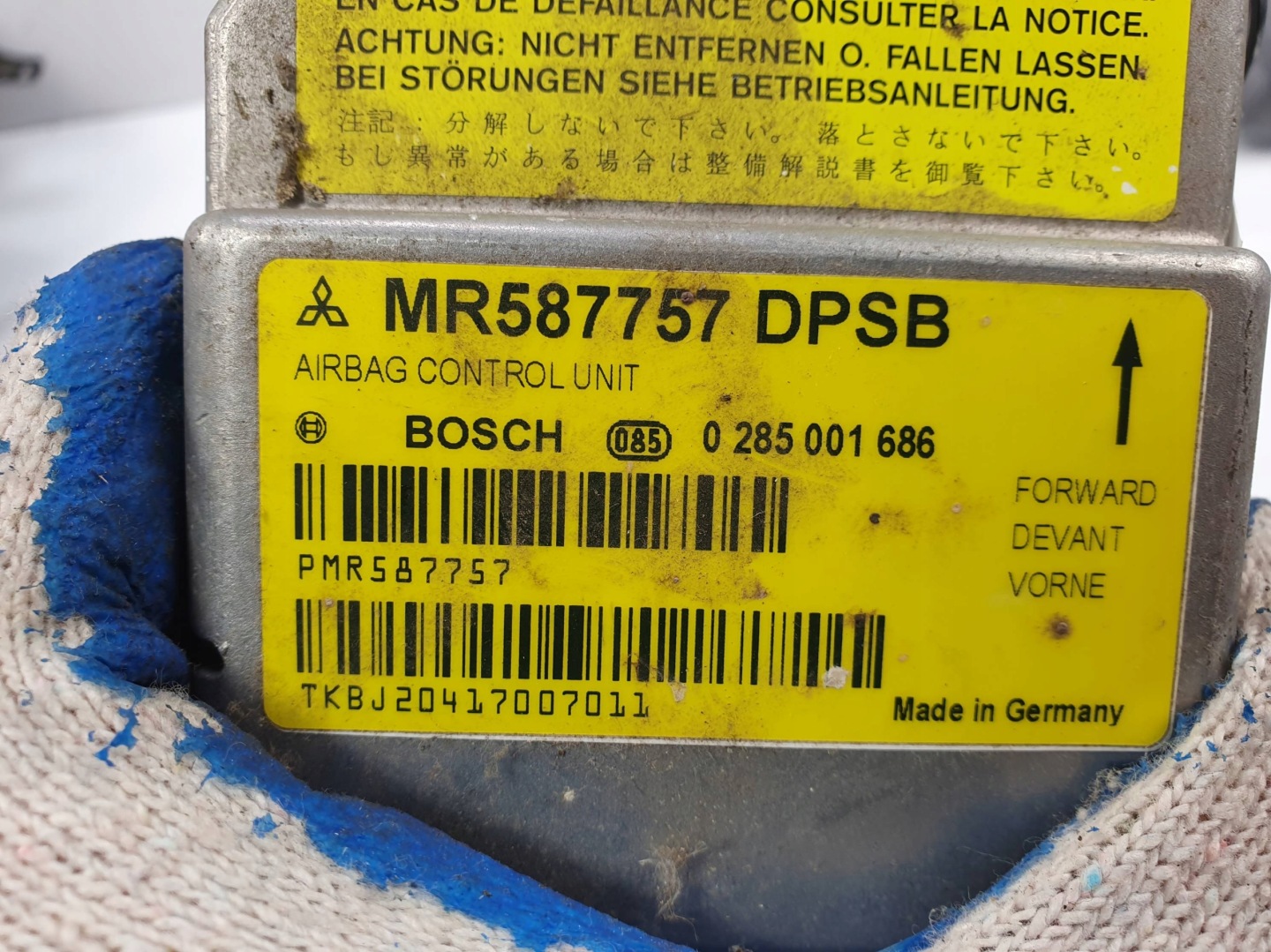 SENSOR airbag airbag MR587757 MITSHUBISHI COLT