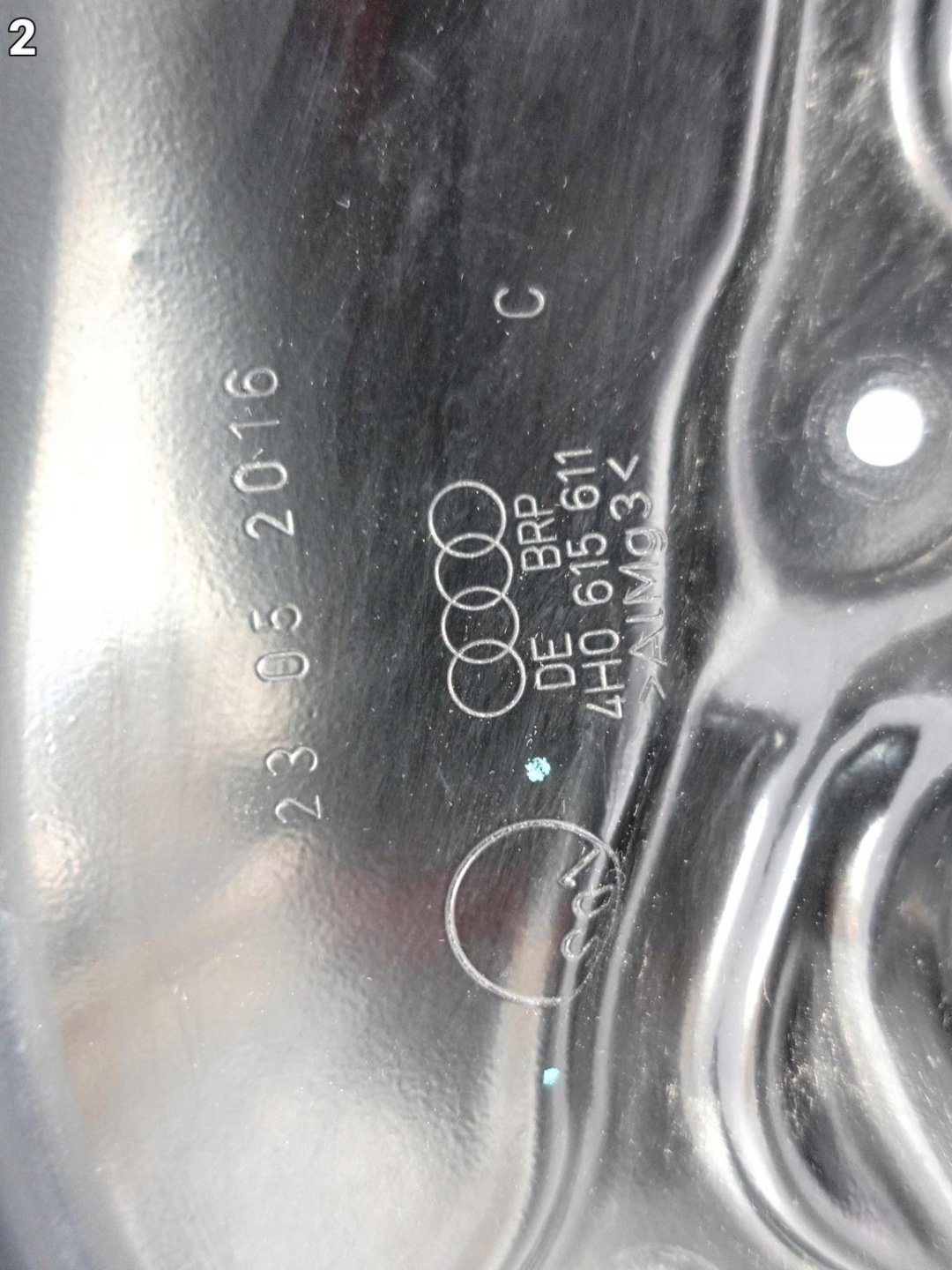 AUDI S8 plus A8 4H0 D4 13-17 blende abdeckung scheibe brems links heck CERAMIKA