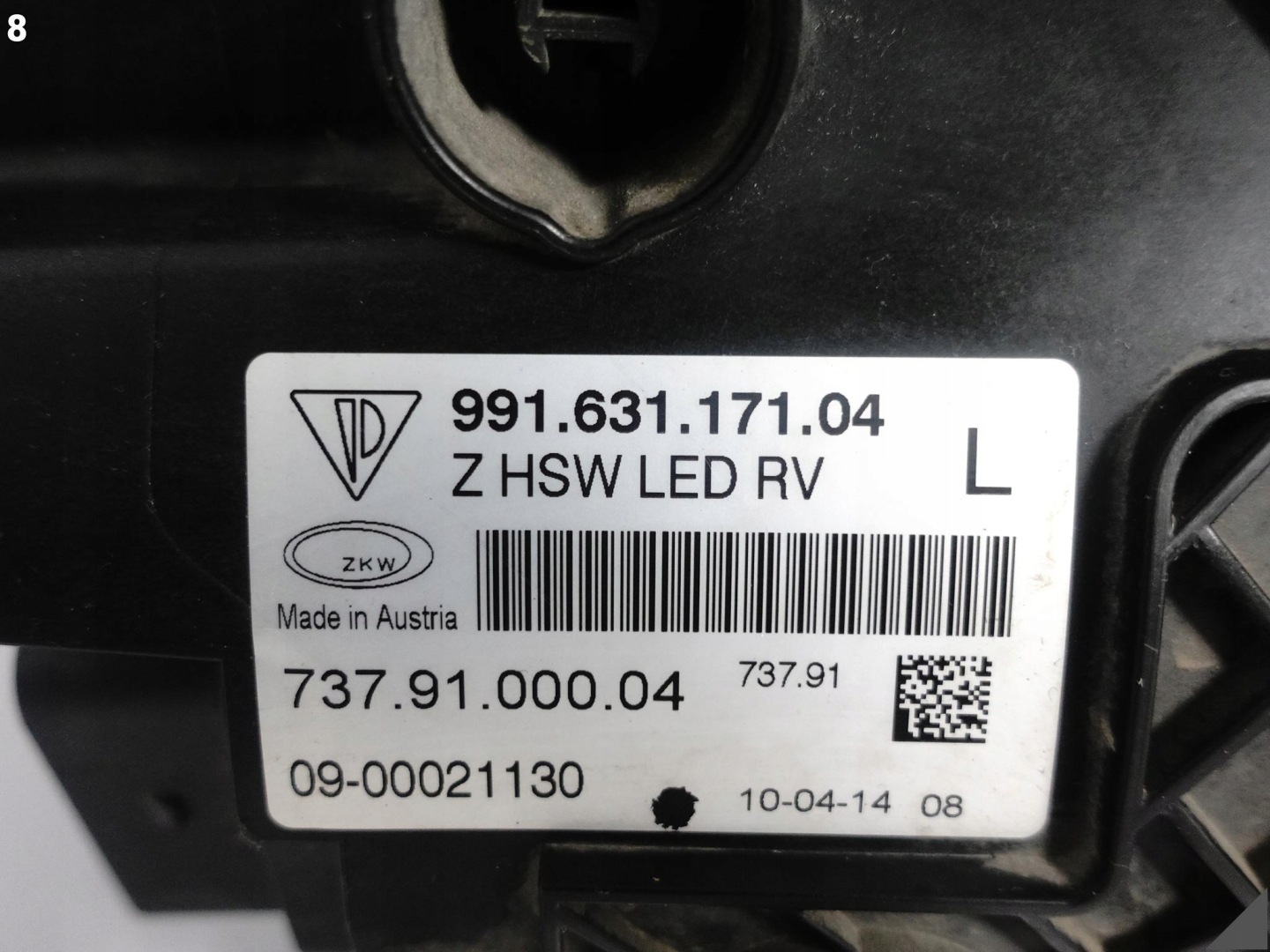 PORSCHE 911 991 991.1 MK1 11-16 light HEADLIGHT FULL LED left front EUROPA