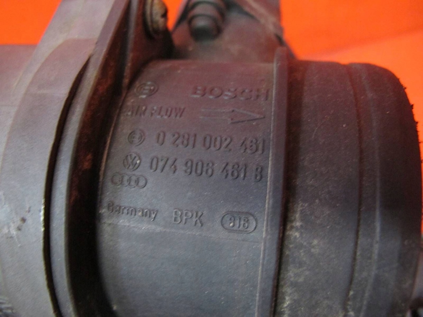 VW TOUAREG 7LA 2.5 TDI BAC Gehäuse filter luft Luftmassenmesser
