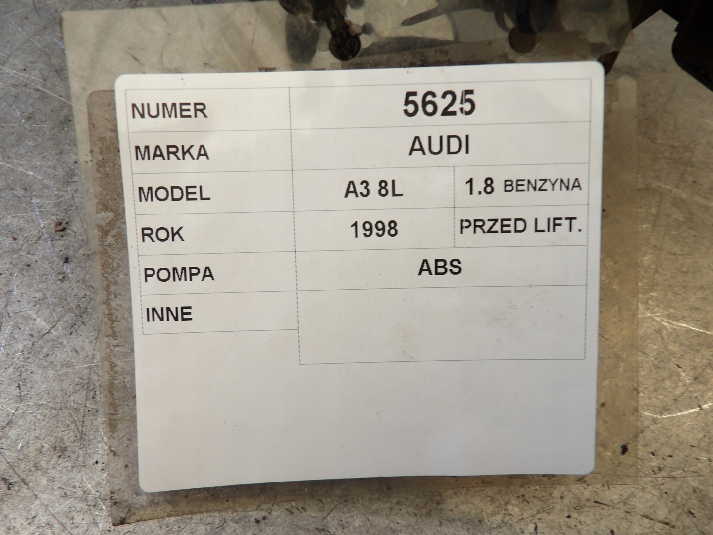 Audi A3 8L Pompa ABS 1,8B 1J0907379D 10.0949-0300.3