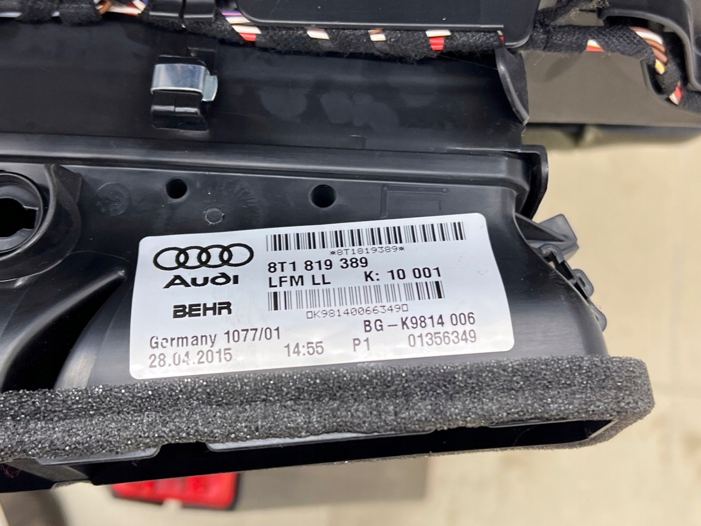 heater complete AUDI A4 B8 LIFT EUROPA 8K182005AS