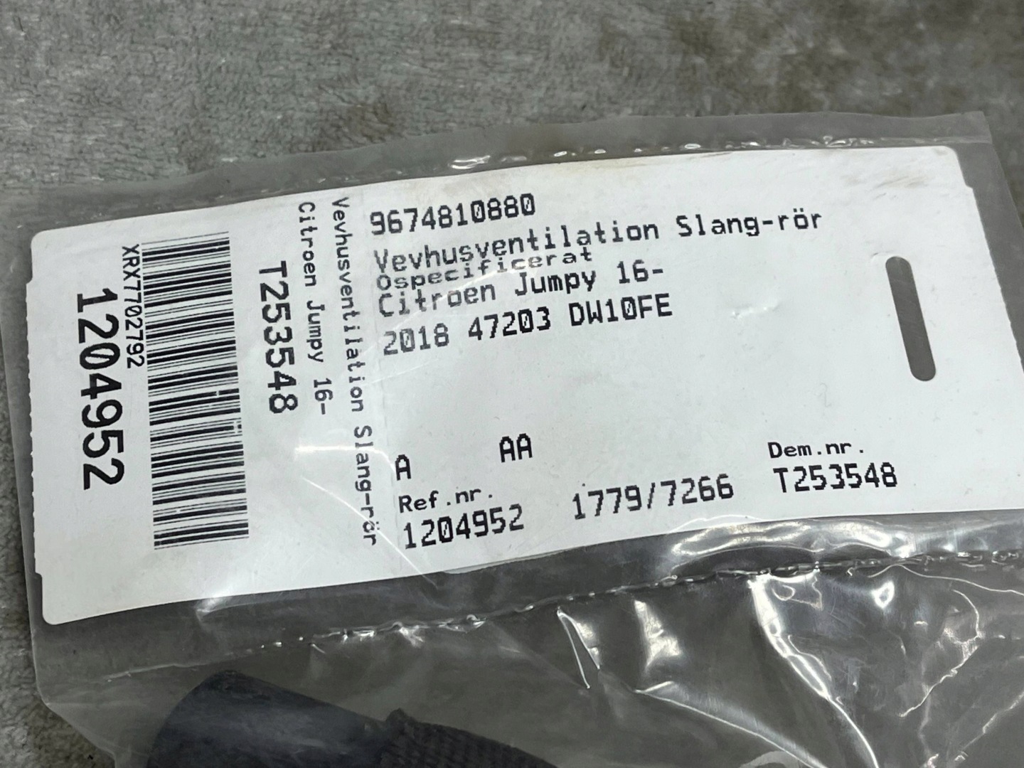 PEUGEOT BOXER EXPERT 2,2HDI BLU ODMA Sensor luft 9674810880 ORG !J