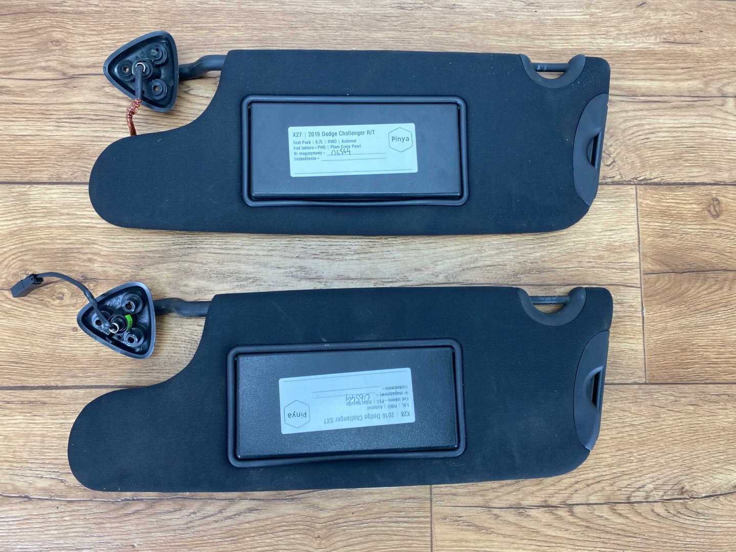 visor cover sun visor Dodge Challenger 2015+