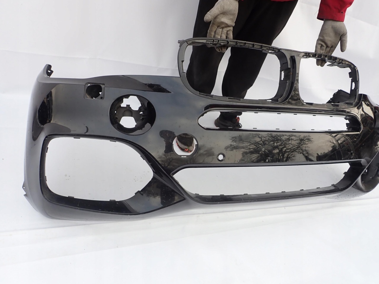 BMW X5 F15 m-packet 13-18 bumper front washer PDC