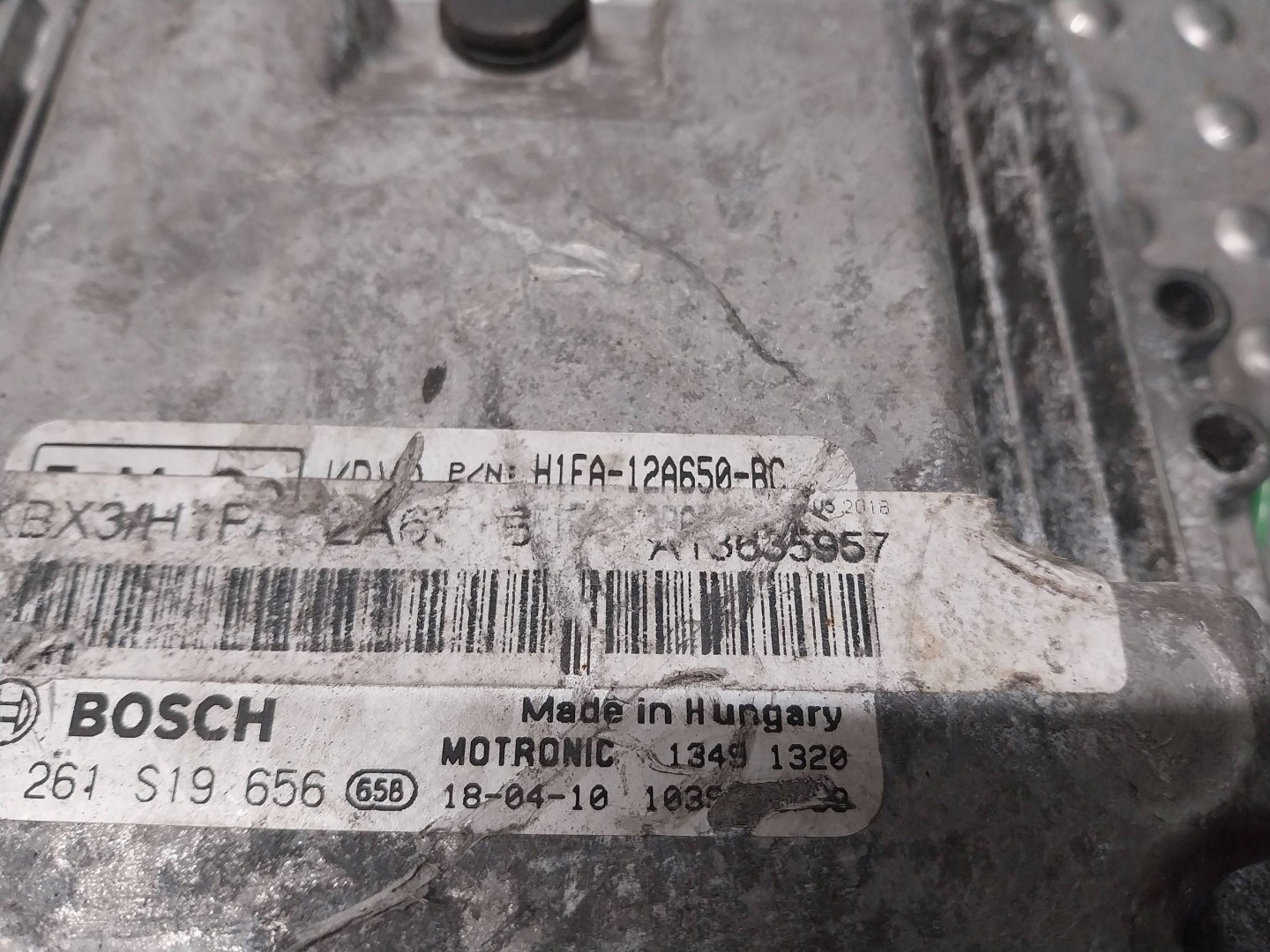computer control unit of the engine H1FA-12A650-BC FORD FOCUS MK3 LIFT 1.0 ECOBOOST