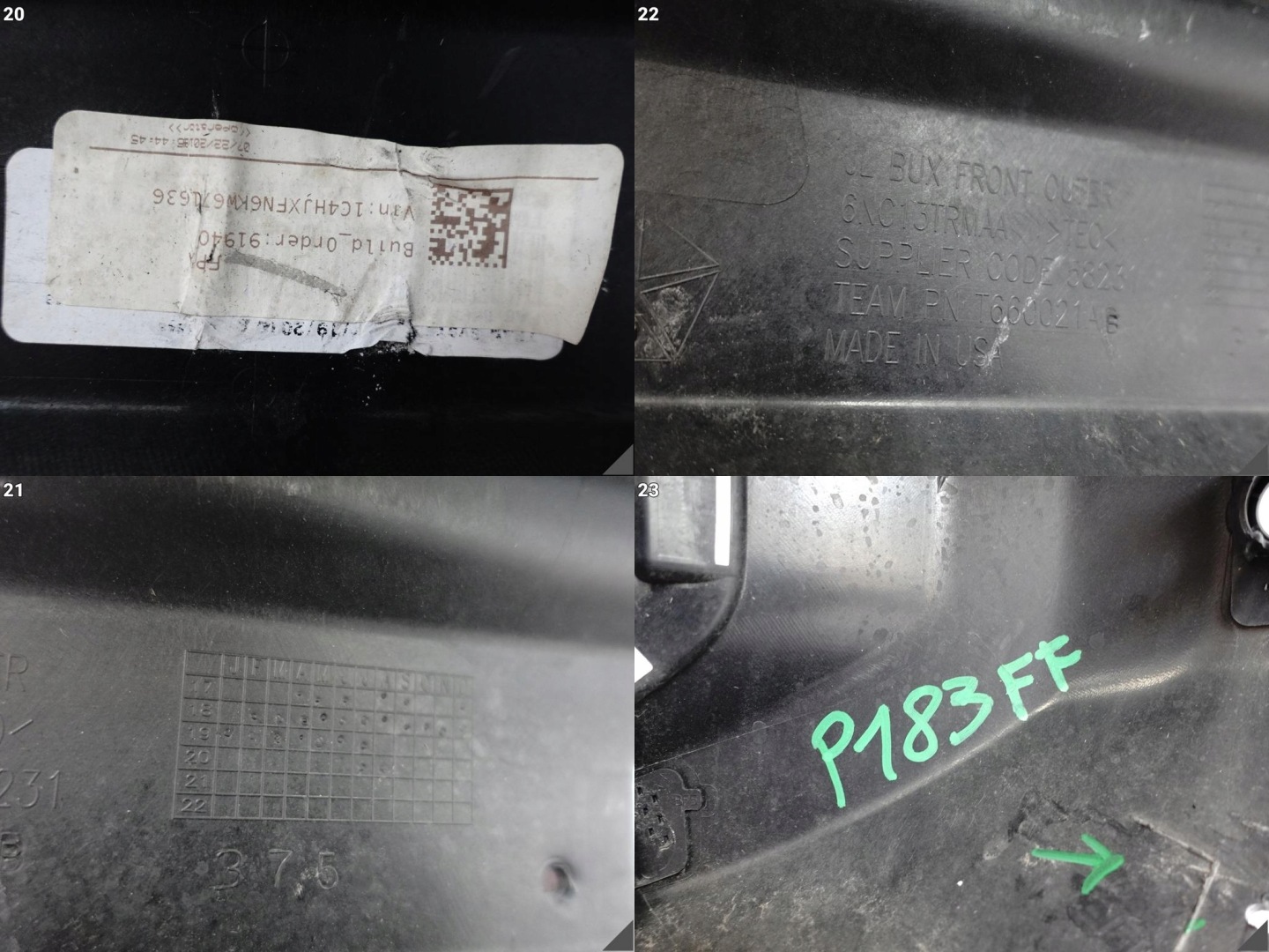 JEEP WRANGLER JL IV 4 18- bumper BUMPER front (6xPDC)