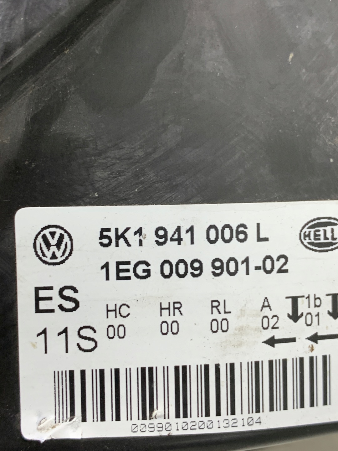 light right front front right 5K1941006L VW GOLF VI