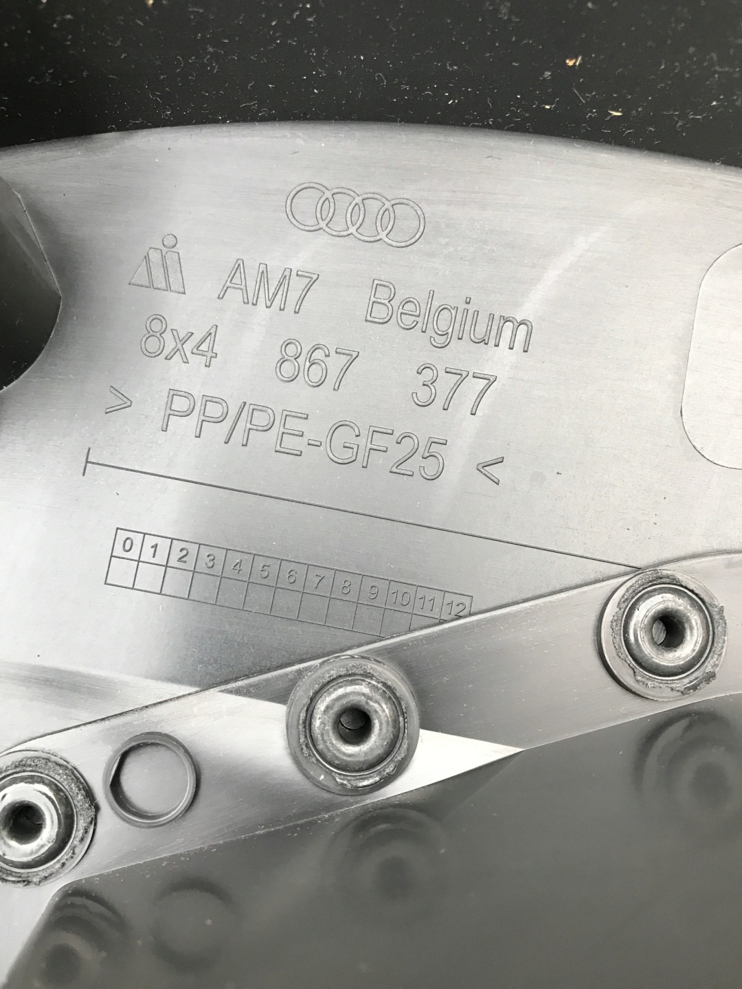 side door left rear part AUDI A1 8X 8X4867377