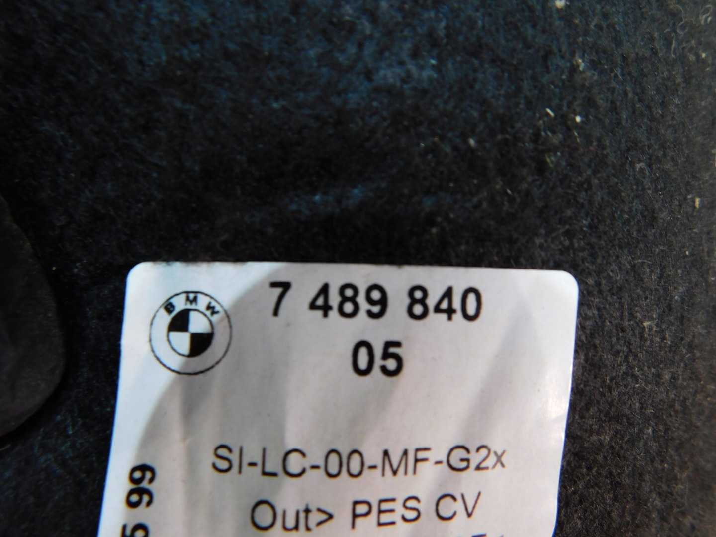 BMW G20 G21 G22 soundproofing boot right 748984005