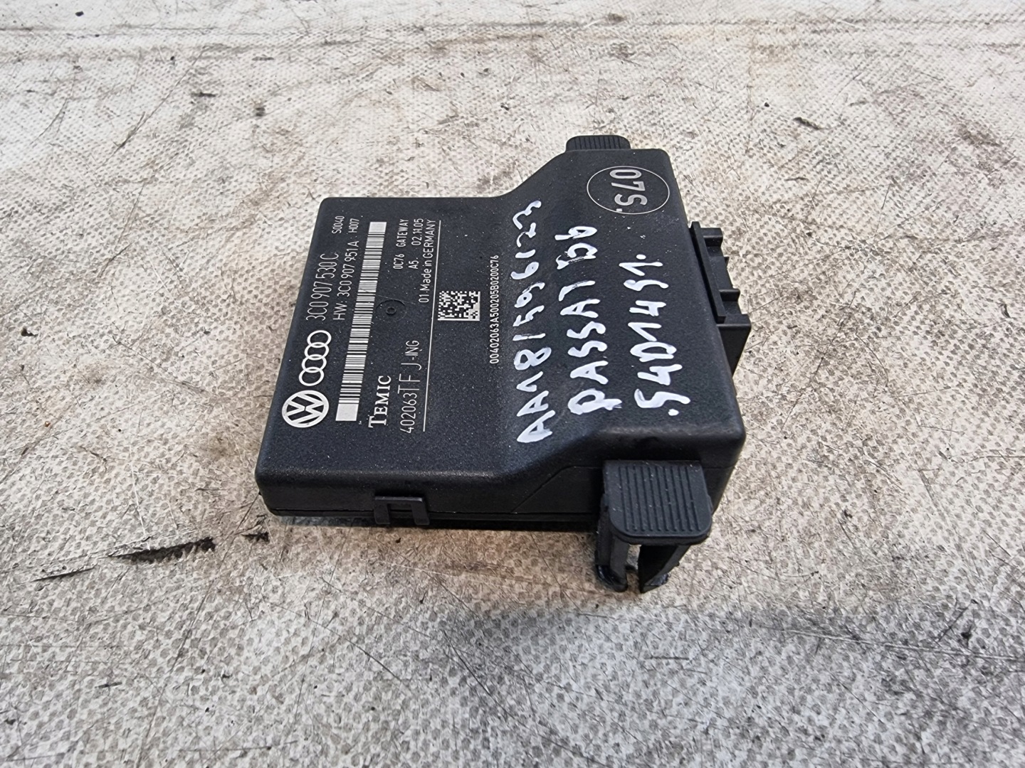 module control unit GATEWAY OE 3C0907530C VW PASSAT B6 2.0 TDI 06R