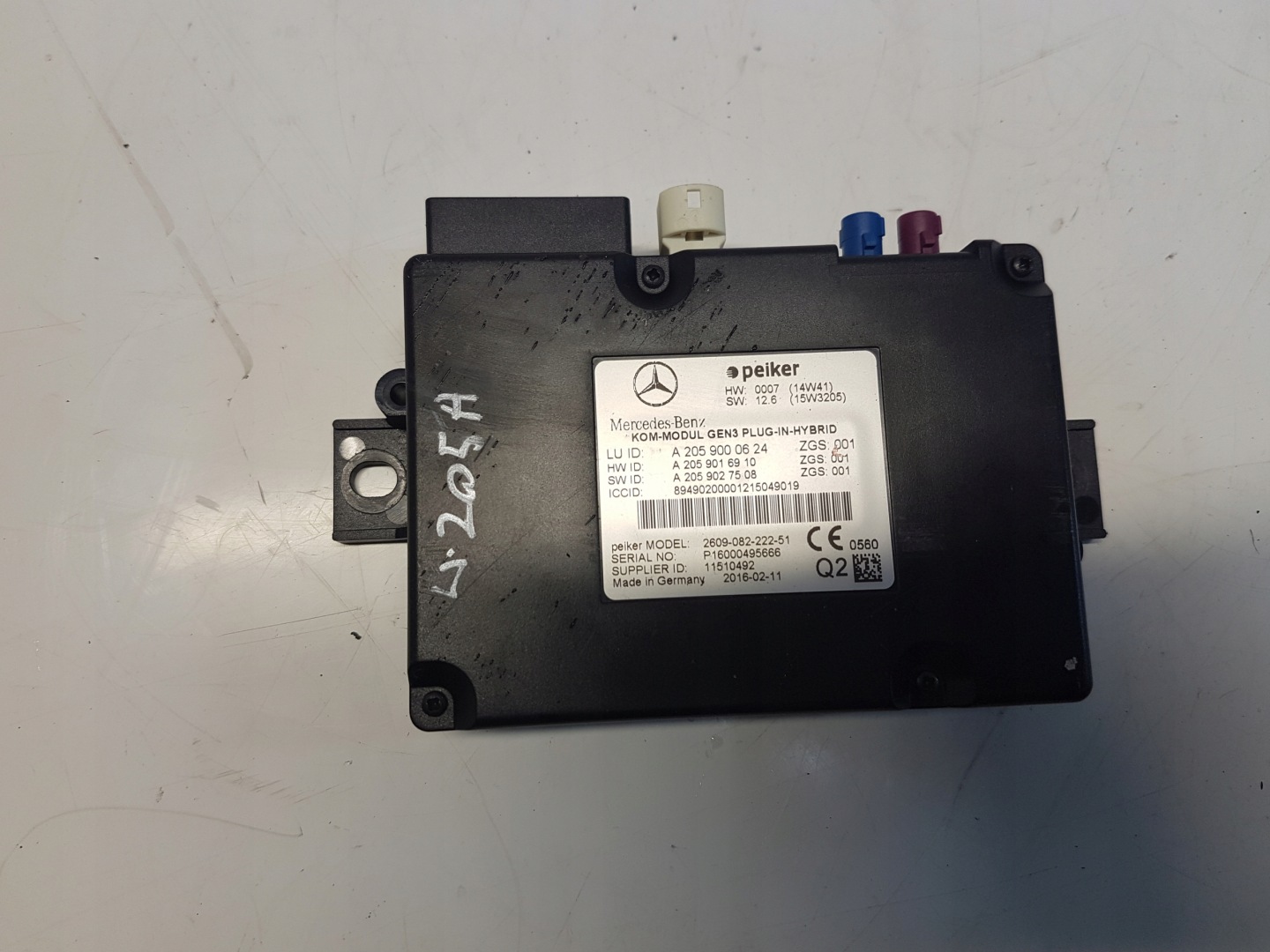 MERCEDES W205 module control unit telefonu telematic A2059000624
