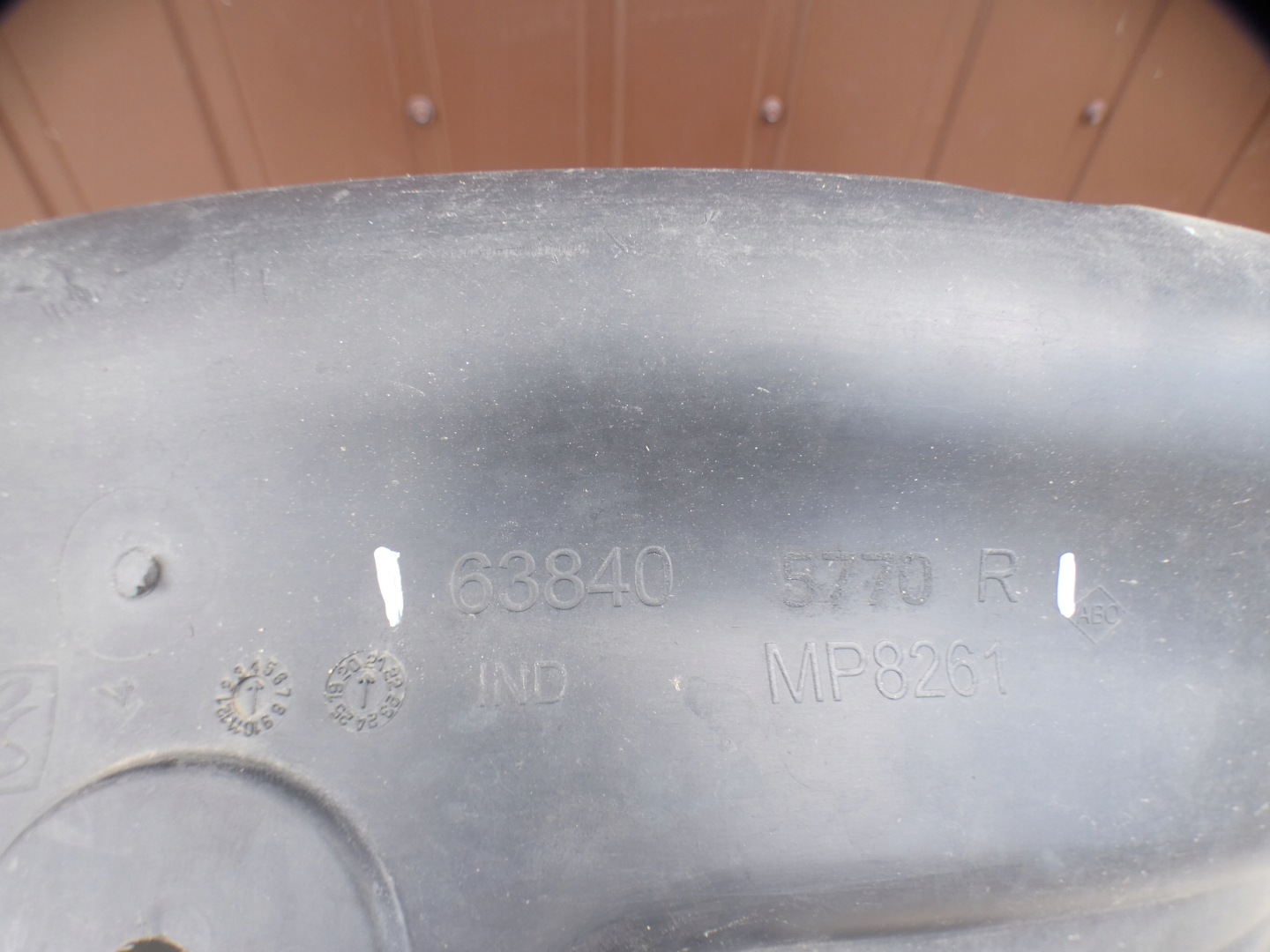 mudguard front front side right Renault Express 638405770R