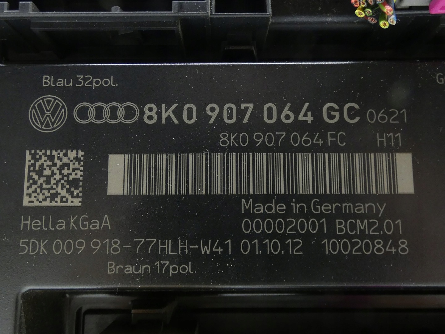 module control unit KOMFORTU AUDI A5 8T A4 B8 8K0907064GC