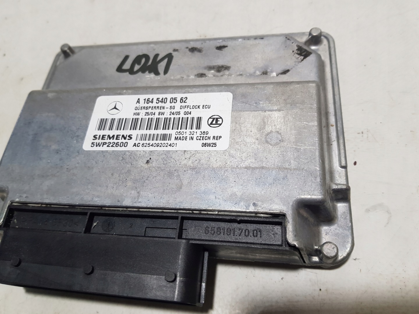 control unit REDUKTORA A1645400562 MERCEDES ML W164