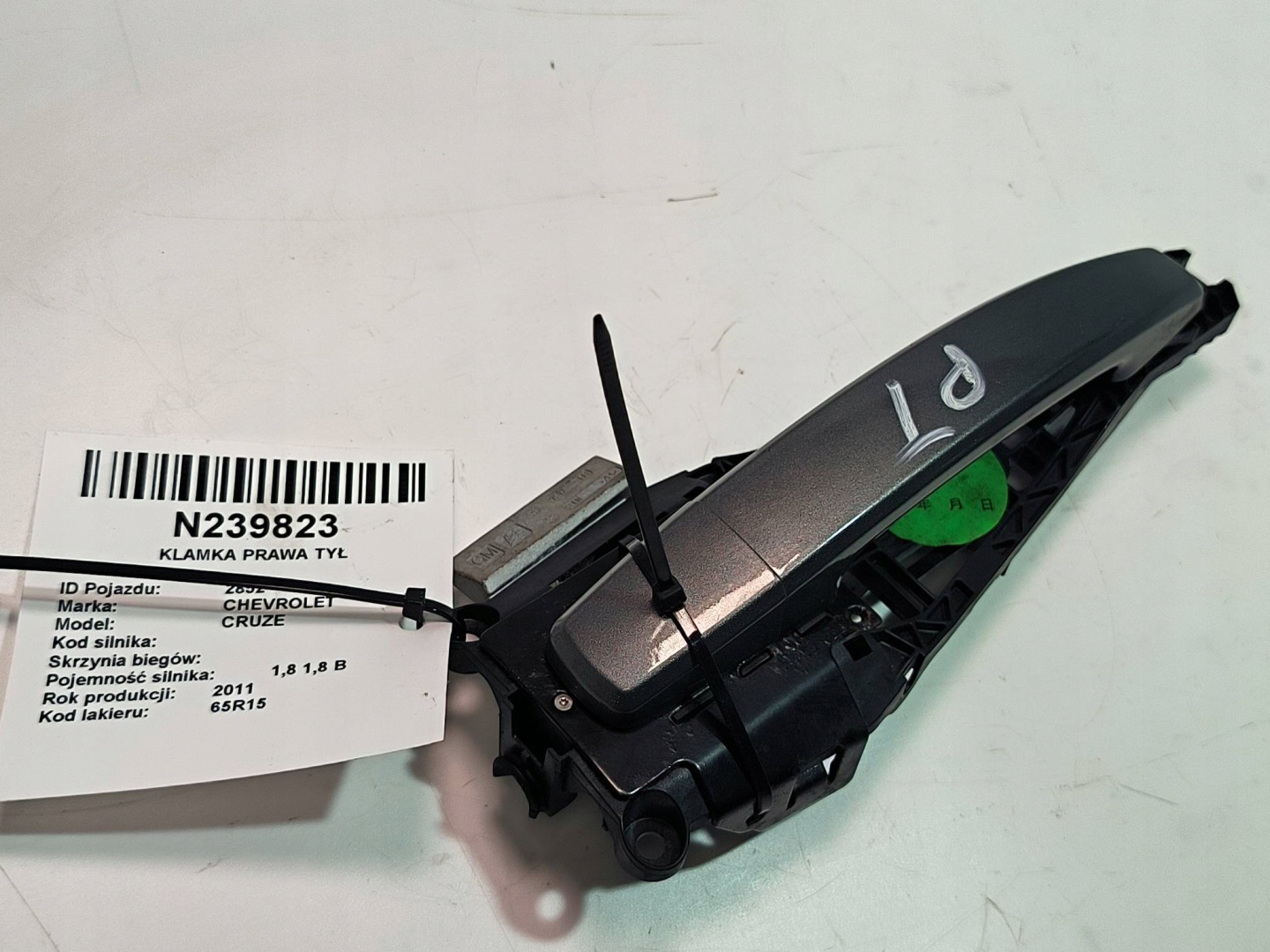 handle right rear part graphitic CHEVROLET CRUZE